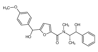 5-(hydroxy(4-methoxyphenyl)methyl)-N-((1R,2S)-1-hydroxy-1-phenylpropan-2-yl)-N-methylfuran-2-carboxamide CAS:678172-04-8 manufacturer & supplier