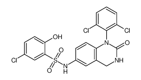 5-chloro-N-(1-(2,6-dichlorophenyl)-2-oxo-1,2,3,4-tetrahydroquinazolin-6-yl)-2-hydroxybenzenesulfonamide CAS:678173-11-0 manufacturer & supplier