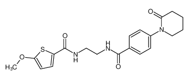 5-methoxy-N-(2-(4-(2-oxopiperidin-1-yl)benzamido)ethyl)thiophene-2-carboxamide CAS:678174-93-1 manufacturer & supplier