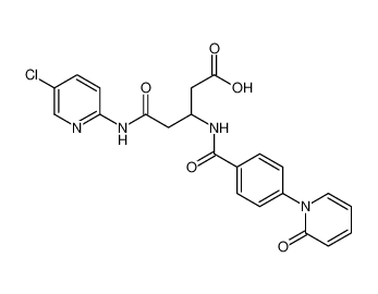 5-((5-chloropyridin-2-yl)amino)-5-oxo-3-(4-(2-oxopyridin-1(2H)-yl)benzamido)pentanoic acid CAS:678175-45-6 manufacturer & supplier