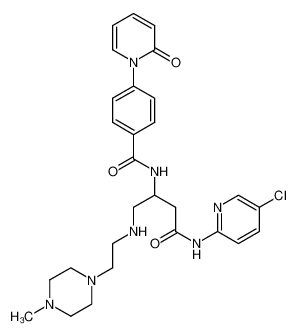 N-(4-((5-chloropyridin-2-yl)amino)-1-((2-(4-methylpiperazin-1-yl)ethyl)amino)-4-oxobutan-2-yl)-4-(2-oxopyridin-1(2H)-yl)benzamide CAS:678175-64-9 manufacturer & supplier