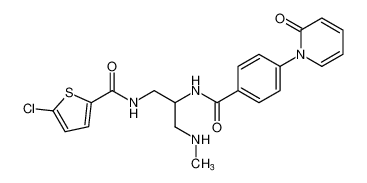 5-chloro-N-(3-(methylamino)-2-(4-(2-oxopyridin-1(2H)-yl)benzamido)propyl)thiophene-2-carboxamide CAS:678176-86-8 manufacturer & supplier