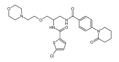 5-chloro-N-(1-(2-morpholinoethoxy)-3-(4-(2-oxopiperidin-1-yl)benzamido)propan-2-yl)thiophene-2-carboxamide CAS:678177-39-4 manufacturer & supplier