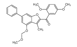 (2,5-Dimethoxy-phenyl)-(4-methoxymethoxy-3-methyl-6-phenyl-benzofuran-2-yl)-methanone CAS:678184-30-0 manufacturer & supplier