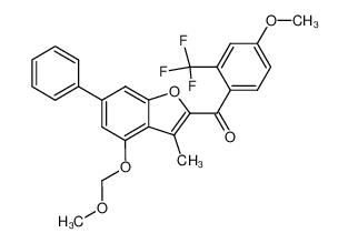 (4-Methoxymethoxy-3-methyl-6-phenyl-benzofuran-2-yl)-(4-methoxy-2-trifluoromethyl-phenyl)-methanone CAS:678184-31-1 manufacturer & supplier