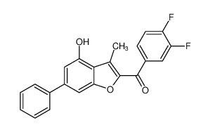 (3,4-difluorophenyl)(4-hydroxy-3-methyl-6-phenylbenzofuran-2-yl)methanone CAS:678184-51-5 manufacturer & supplier