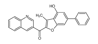 Methanone, (4-hydroxy-3-methyl-6-phenyl-2-benzofuranyl)-3-quinolinyl- CAS:678184-63-9 manufacturer & supplier