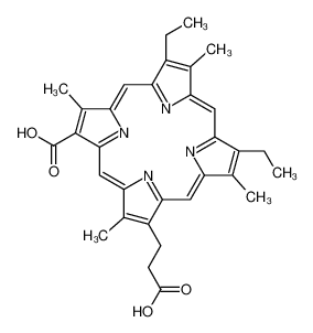 17-(2-carboxyethyl)-7,12-diethyl-3,8,13,18-tetramethyl-21,22-dihydroporphyrin-2-carboxylic acid CAS:6784-82-3 manufacturer & supplier