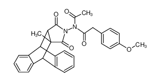 N-acetyl-2-(4-methoxyphenyl)-N-((9R,10S,11R,15S)-11-methyl-12,14-dioxo-9,10-dihydro-9,10-[3,4]epipyrroloanthracen-13-yl)acetamide CAS:67852-44-2 manufacturer & supplier