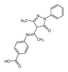 4-[1-(3-methyl-5-oxo-1-phenyl-1,5-dihydro-pyrazol-4-ylidene)-ethylamino]-benzoic acid CAS:67867-75-8 manufacturer & supplier