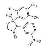 2-(2-hydroxy-4,5-dimethyl-phenyl)-2-methyl-3-(3-nitro-phenyl)-thiazolidin-4-one CAS:67868-03-5 manufacturer & supplier