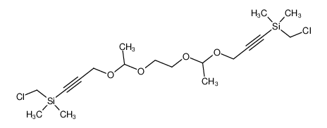 1-(Chloromethyl-dimethyl-silanyl)-3-[1-(2-{1-[3-(chloromethyl-dimethyl-silanyl)-prop-2-ynyloxy]-ethoxy}-ethoxy)-ethoxy]-propyne CAS:67868-70-6 manufacturer & supplier