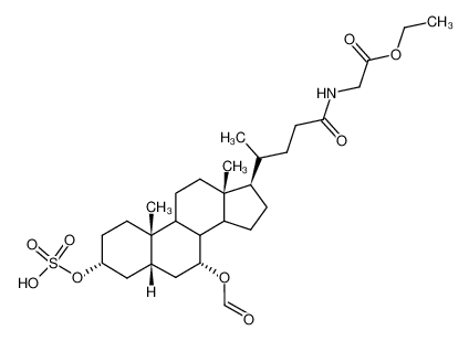 [4-((3R,5R,7R,10S,13R,17R)-7-Formyloxy-10,13-dimethyl-3-sulfooxy-hexadecahydro-cyclopenta[a]phenanthren-17-yl)-pentanoylamino]-acetic acid ethyl ester CAS:67881-25-8 manufacturer & supplier