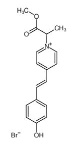 4-[(E)-2-(4-Hydroxy-phenyl)-vinyl]-1-(1-methoxycarbonyl-ethyl)-pyridinium; bromide CAS:67882-81-9 manufacturer & supplier