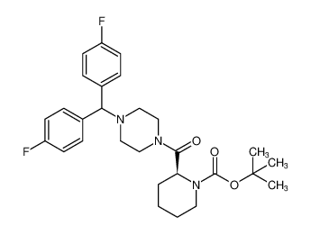 tert-butyl (S)-2-(4-(bis(4-fluorophenyl)methyl)piperazine-1-carbonyl)piperidine-1-carboxylate CAS:678969-75-0 manufacturer & supplier