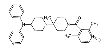 2,4-dimethyl-3-(4'-methyl-4-(phenyl(pyridin-4-yl)amino)-[1,4'-bipiperidine]-1'-carbonyl)pyridine 1-oxide CAS:678974-81-7 manufacturer & supplier