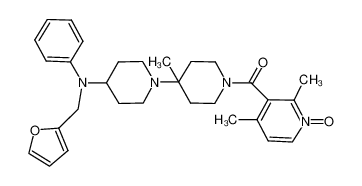 3-(4-((furan-2-ylmethyl)(phenyl)amino)-4'-methyl-[1,4'-bipiperidine]-1'-carbonyl)-2,4-dimethylpyridine 1-oxide CAS:678975-01-4 manufacturer & supplier