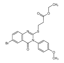 3-[6-bromo-3-(4-methoxy-phenyl)-4-oxo-3,4-dihydro-quinazolin-2-ylsulfanyl]-propionic acid ethyl ester CAS:67898-19-5 manufacturer & supplier