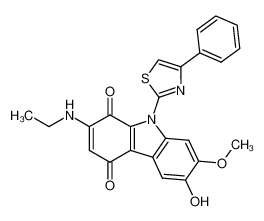 2-ethylamino-6-hydroxy-7-methoxy-9-(4-phenyl-thiazol-2-yl)-carbazole-1,4-dione CAS:67898-99-1 manufacturer & supplier