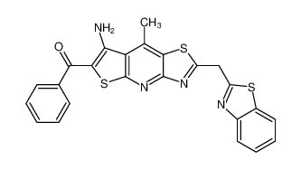 (7-amino-2-(benzo[d]thiazol-2-ylmethyl)-8-methylthiazolo[4,5-b]thieno[3,2-e]pyridin-6-yl)(phenyl)methanone CAS:678980-29-5 manufacturer & supplier