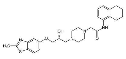 (R)-2-(4-(2-hydroxy-3-((2-methylbenzo[d]thiazol-5-yl)oxy)propyl)piperazin-1-yl)-N-(5,6,7,8-tetrahydronaphthalen-1-yl)acetamide CAS:678982-13-3 manufacturer & supplier