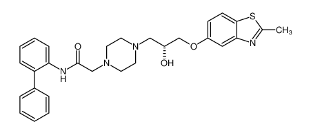 (R)-N-([1,1'-biphenyl]-2-yl)-2-(4-(2-hydroxy-3-((2-methylbenzo[d]thiazol-5-yl)oxy)propyl)piperazin-1-yl)acetamide CAS:678982-20-2 manufacturer & supplier