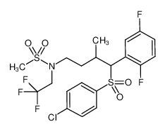 (3RS,4RS)-N-[4-(4-chlrorbenzenesulfonyl)-4-(2,5-difluorophenyl)-3-methylbutyl]-N-(2,2,2-trifluoroethyl)-methanesulfonamide CAS:678982-60-0 manufacturer & supplier