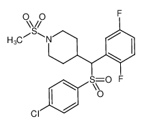 (RS)-4-[(4-chlrorbenzenesulfonyl)-(2,5-difluorophenyl)methyl]-1-methanesulfonyl-piperidine CAS:678982-61-1 manufacturer & supplier