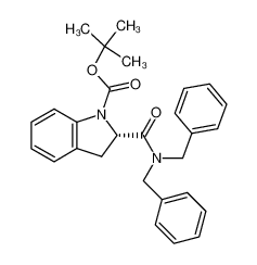 (S)-N,N-dibenzyl-1-(tert-butoxycarbonyl)-2,3-dihydroindole-2-carboxamide CAS:678988-10-8 manufacturer & supplier