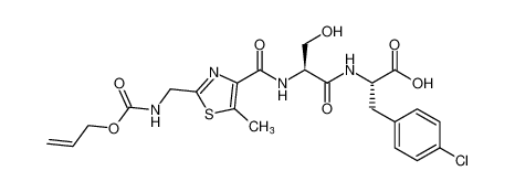 (S)-2-((S)-2-(2-((((allyloxy)carbonyl)amino)methyl)-5-methylthiazole-4-carboxamido)-3-hydroxypropanamido)-3-(4-chlorophenyl)propanoic acid CAS:678993-18-5 manufacturer & supplier