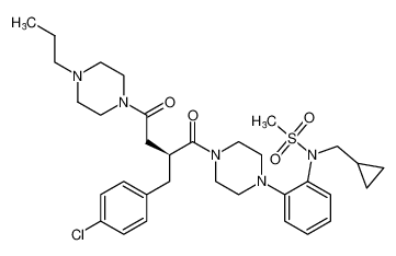 (S)-N-(2-(4-(2-(4-chlorobenzyl)-4-oxo-4-(4-propylpiperazin-1-yl)butanoyl)piperazin-1-yl)phenyl)-N-(cyclopropylmethyl)methanesulfonamide CAS:678995-35-2 manufacturer & supplier