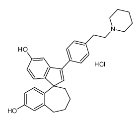 3'-(4-(2-(piperidin-1-yl)ethyl)phenyl)-6,7,8,9-tetrahydrospiro[benzo[7]annulene-5,1'-indene]-2,5'-diol hydrochloride CAS:678996-18-4 manufacturer & supplier