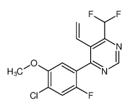 4-(4-chloro-2-fluoro-5-methoxyphenyl)-6-(difluoromethyl)-5-vinylpyrimidine CAS:678997-04-1 manufacturer & supplier