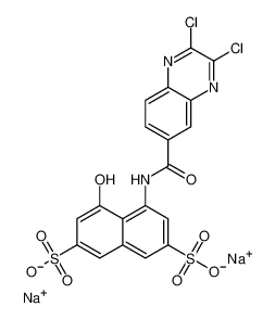 Disodium 4-(((2,3-dichloro-6-quinoxalinyl)carbonyl)amino)-5-hydroxynaphthalene-2,7-disulphonate CAS:67905-53-7 manufacturer & supplier