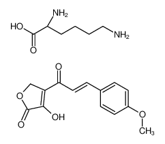 (2S)-2,6-diaminohexanoic acid,4-hydroxy-3-[(E)-3-(4-methoxyphenyl)prop-2-enoyl]-2H-furan-5-one CAS:67907-10-2 manufacturer & supplier