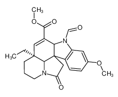 1-formyl-16-methoxy-10-oxo-3,4-didehydro-aspidospermidine-3-carboxylic acid methyl ester CAS:67909-59-5 manufacturer & supplier