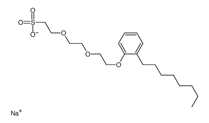 sodium,2-[2-[2-(2-octylphenoxy)ethoxy]ethoxy]ethanesulfonate CAS:67923-87-9 manufacturer & supplier