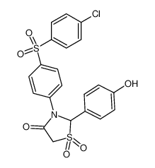 3-[4-(4-Chloro-benzenesulfonyl)-phenyl]-2-(4-hydroxy-phenyl)-1,1-dioxo-1λ6-thiazolidin-4-one CAS:67927-00-8 manufacturer & supplier