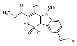 8-methoxy-5-methyl-1,1,4-trioxo-2,3,4,5-tetrahydro-1H-[1,2]thiazino[5,6-b]indole-3-carboxylic acid methyl ester CAS:67929-93-5 manufacturer & supplier