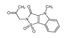 4-methyl-1,1-dioxo-2-(2-oxo-propyl)-1,4-dihydro-2H-1λ6-isothiazolo[4,5-b]indol-3-one CAS:67930-15-8 manufacturer & supplier