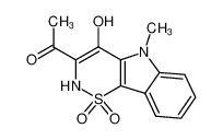 3-acetyl-5-methyl-1,1-dioxo-1,2,3,5-tetrahydro-1λ6-[1,2]thiazino[5,6-b]indol-4-one CAS:67930-16-9 manufacturer & supplier