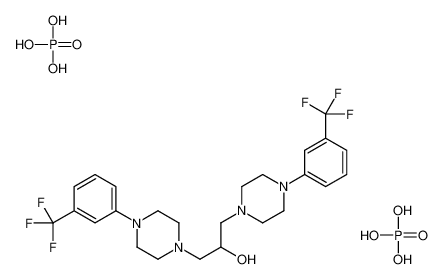 1,3-bis[4-[3-(trifluoromethyl)phenyl]piperazin-1-yl]propan-2-ol,phosphoric acid CAS:67931-90-2 manufacturer & supplier