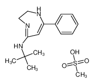 N-tert-butyl-7-phenyl-2,3-dihydro-1H-1,4-diazepin-5-amine,methanesulfonic acid CAS:67937-86-4 manufacturer & supplier