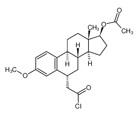 Acetic acid (6R,8R,9S,13S,14S,17S)-6-chlorocarbonylmethyl-3-methoxy-13-methyl-7,8,9,11,12,13,14,15,16,17-decahydro-6H-cyclopenta[a]phenanthren-17-yl ester CAS:67938-66-3 manufacturer & supplier