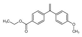 4-[1-(4-Methoxy-phenyl)-vinyl]-benzoic acid ethyl ester CAS:679390-88-6 manufacturer & supplier