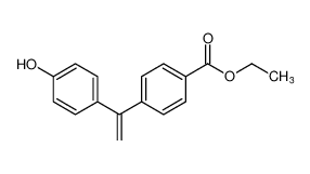 Benzoic acid, 4-[1-(4-hydroxyphenyl)ethenyl]-, ethyl ester CAS:679390-89-7 manufacturer & supplier