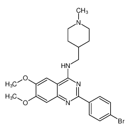 2-(4-bromophenyl)-6,7-dimethoxy-N-((1-methylpiperidin-4-yl)methyl)quinazolin-4-amine CAS:679392-00-8 manufacturer & supplier