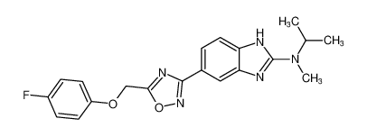 5-(5-((4-fluorophenoxy)methyl)-1,2,4-oxadiazol-3-yl)-N-isopropyl-N-methyl-1H-benzo[d]imidazol-2-amine CAS:679399-84-9 manufacturer & supplier