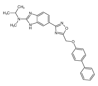 6-(5-(([1,1'-biphenyl]-4-yloxy)methyl)-1,2,4-oxadiazol-3-yl)-N-isopropyl-N-methyl-1H-benzo[d]imidazol-2-amine CAS:679400-22-7 manufacturer & supplier