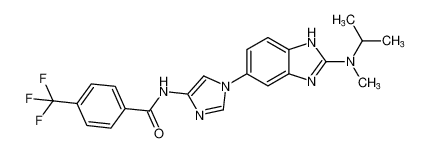 N-(1-(2-(isopropyl(methyl)amino)-1H-benzo[d]imidazol-5-yl)-1H-imidazol-4-yl)-4-(trifluoromethyl)benzamide CAS:679400-35-2 manufacturer & supplier